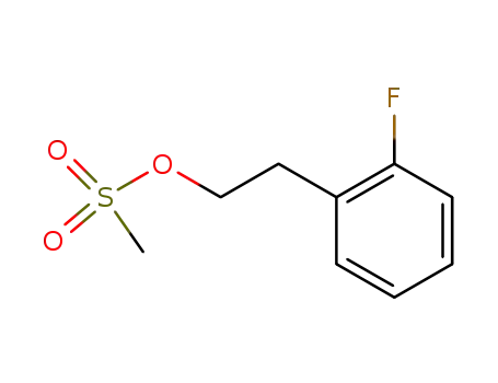 Molecular Structure of 130680-89-6 (Benzeneethanol, 2-fluoro-, methanesulfonate)
