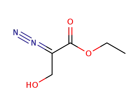 Molecular Structure of 81077-09-0 (Propanoic acid, 2-diazo-3-hydroxy-, ethyl ester)