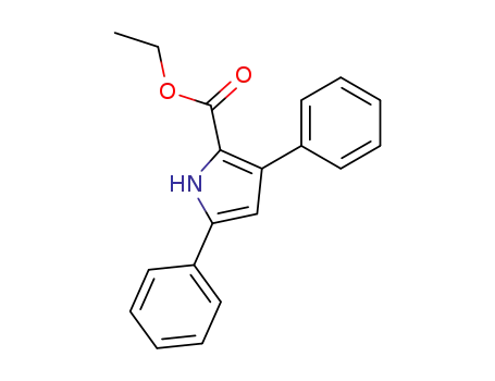 Molecular Structure of 53778-26-0 (ethyl 3,5-diphenyl-1H-pyrrole-2-carboxylate)