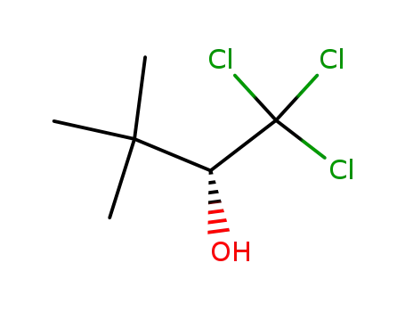 Molecular Structure of 139040-45-2 (2-Butanol, 1,1,1-trichloro-3,3-dimethyl-, (R)-)