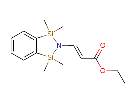 (E)-3-(1,1,3,3-Tetramethyl-1,3-dihydro-benzo[1,2,5]azadisilol-2-yl)-acrylic acid ethyl ester