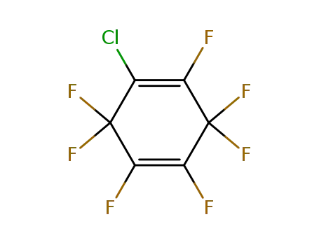Molecular Structure of 830-23-9 (1,4-Cyclohexadiene, 1-chloro-2,3,3,4,5,6,6-heptafluoro-)