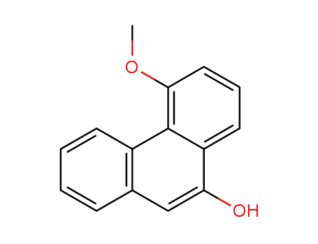 Molecular Structure of 120270-53-3 (9-Phenanthrenol, 5-methoxy-)