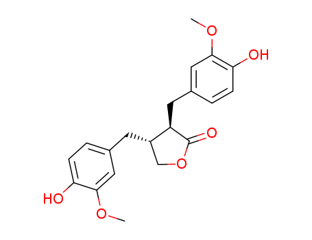 2(3H)-Furanone,dihydro-3,4-bis[(4-hydroxy-3-methoxyphenyl)methyl]-, (3R,4R)-(580-72-3)