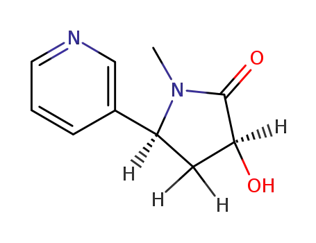 Molecular Structure of 37096-14-3 ((3S,5S)-3'-HYDROXYCOTININE)