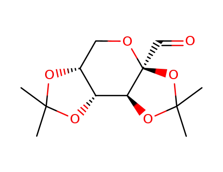 Molecular Structure of 32786-02-0 (2,3:4,5-bis-O-(isopropylidene)-D-fructopyranose aldehyde)