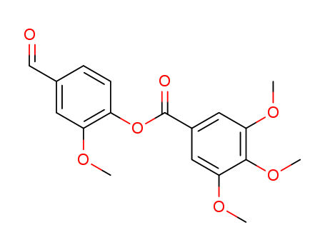 Benzoic acid,3,4,5-trimethoxy-, 4-formyl-2-methoxyphenyl ester