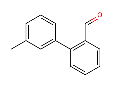 Molecular Structure of 216443-17-3 (3'-METHYL [1,1'-BIPHENYL]-2-CARBOXALDEHYDE)
