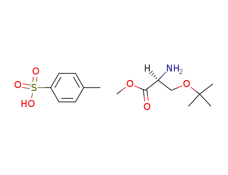 Molecular Structure of 132776-33-1 (O-tert-Butyl-L-serine Methyl Ester p-Toluenesulfonate)
