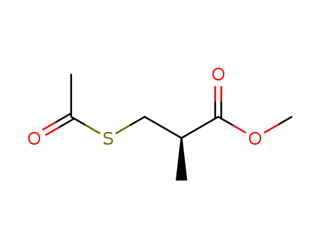 Propanoic acid,3-(acetylthio)-2-methyl-, methyl ester, (2R)-