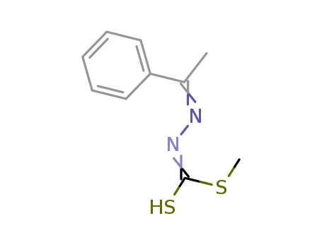 Molecular Structure of 26155-38-4 (1-methylsulfanyl-N-(1-phenylethylideneamino)methanethioamide)