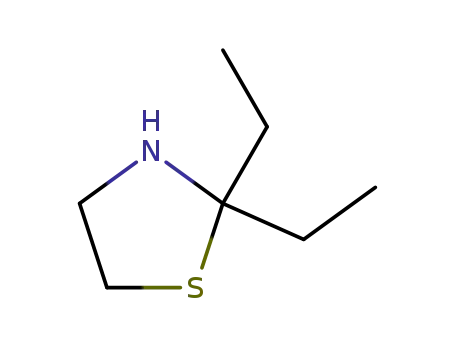 Molecular Structure of 766-27-8 (2,2-diethylthiazolidine)