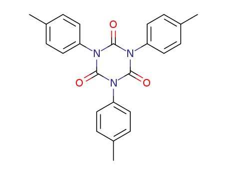 Molecular Structure of 1785-03-1 (1,3,5-Triazine-2,4,6(1H,3H,5H)-trione, 1,3,5-tris(4-methylphenyl)-)