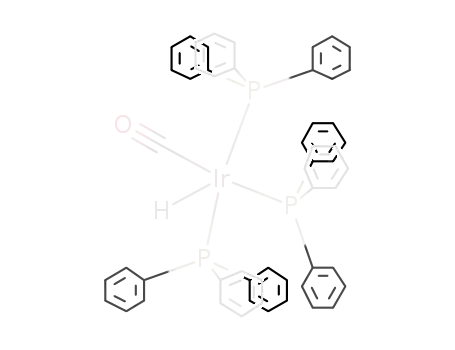Molecular Structure of 33541-67-2 (carbonylhydridotris(triphenylphosphine)iridium(I))