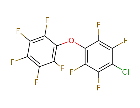Molecular Structure of 14055-46-0 (1-chloro-2,3,5,6-tetrafluoro-4-(pentafluorophenoxy)benzene)