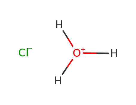 Molecular Structure of 32754-98-6 (Hydrochloric acid, monohydrate)