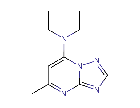 Molecular Structure of 15421-84-8 (7-(DIETHYLAMINO)-5-METHYL-S-TRIAZOLO[1,5-A]PYRIMIDINE)
