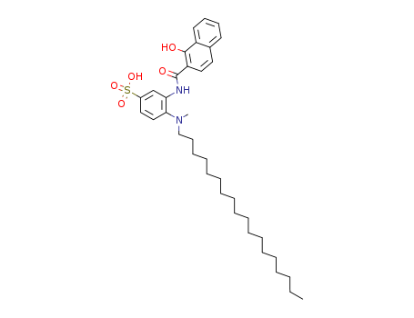 3-((1-Hydroxy-2-naphthyl)carbamoyl)-4-(methyloctadecyl)benzenesulphonic acid