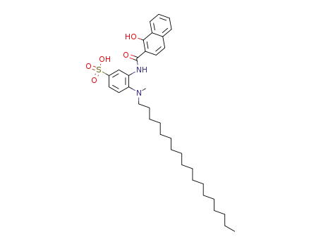 Molecular Structure of 7651-27-6 (3-[(1-hydroxy-2-naphthyl)carbamoyl]-4-(methyloctadecylbenzenesulphonic acid)