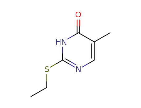 Molecular Structure of 13480-95-0 (2-ETHYLTHIO-5-METHYL-3H-PYRIMIDIN-4-ONE)