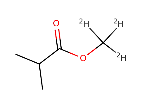 Molecular Structure of 54526-87-3 (methyl-d3 2-methylpropanoate)