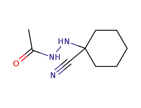 Molecular Structure of 27702-91-6 (1-(1-Cyanocyclohexyl)-2-acetylhydrazine)