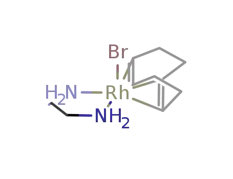 Molecular Structure of 120782-68-5 (Rh(Br)(1,5-cyclooctadiene)(ethylenediamine))