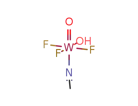 Molecular Structure of 60670-09-9 (mer-WOF<sub>3</sub>(OH)CH<sub>3</sub>CN)