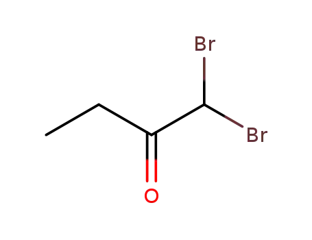 Molecular Structure of 3479-86-5 (1,1-dibromo-butan-2-one)