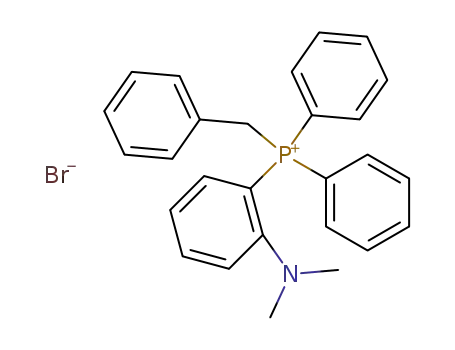 Molecular Structure of 110698-86-7 (benzyl<2-(N,N-dimethylamino)phenyl>diphenylphosphonium bromide)