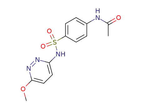 Molecular Structure of 127-75-3 (4'-(6-methoxypyridazin-3-ylsulphamoyl)acetanilide)