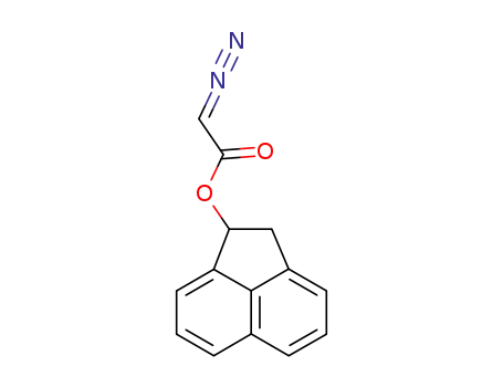 Molecular Structure of 182313-50-4 (1,2-dihydroacenaphthylen-1-yl diazoacetate)