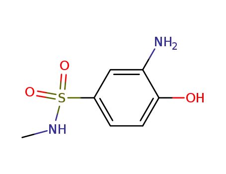 Molecular Structure of 80-23-9 (2-Aminophenol-4-Sulfonmethylamide)