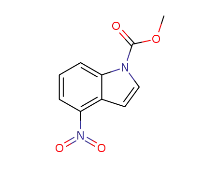 Molecular Structure of 81038-41-7 (1-methoxycarbonyl-4-nitroindole)