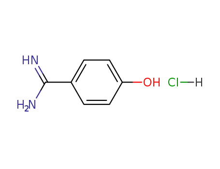 Molecular Structure of 38148-63-9 (4-Hydroxybenzamidine hydrochloride)