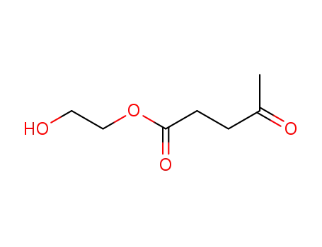 Molecular Structure of 67858-01-9 (Pentanoic acid, 4-oxo-, 2-hydroxyethyl ester)