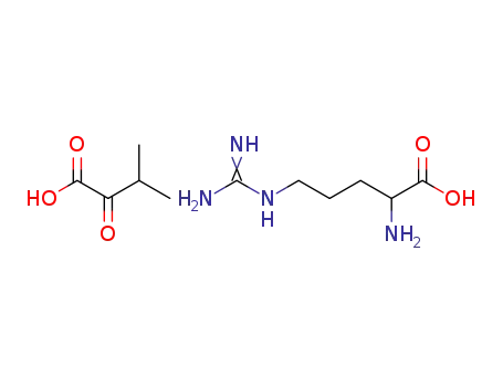 Molecular Structure of 72087-41-3 (L-arginine mono(3-methyl-2-oxobutyrate))