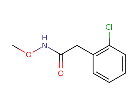 Molecular Structure of 119114-47-5 (2-(2-chlorophenyl)-N-methoxyacetamide)