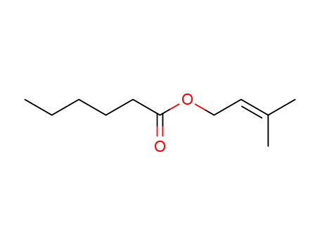 Hexanoic acid,3-methyl-2-buten-1-yl ester