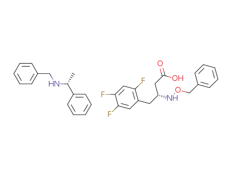 (R)-3-((benzyloxy)amino)-4-(2,4,5-trifluorophenyl)butanoic acid (R)-(+)-N-benzyl-α-methylbenzylamine salt