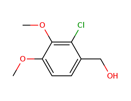 Molecular Structure of 93983-13-2 (2-CHLORO-3,4-DIMETHOXYBENZYL ALCOHOL)