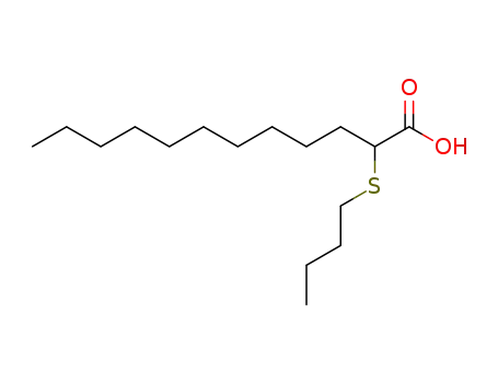 Molecular Structure of 71436-87-8 (2-(butylthio)dodecanoic acid)