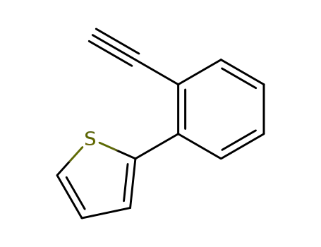 Molecular Structure of 221230-46-2 (2-(2-ethynyl-phenyl)-thiophene)
