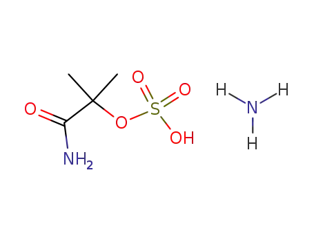 α-sulfooxy-isobutyric acid amid; ammonium salt