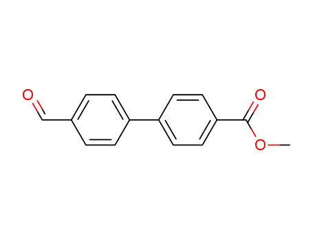 Molecular Structure of 70916-89-1 (4'-FORMYLBIPHENYL-4-CARBOXYLIC ACID METHYL ESTER)