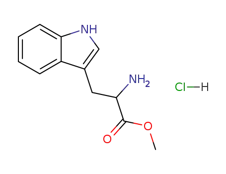 Molecular Structure of 41222-70-2 (D-Tryptophan, methylester, hydrochloride (1:?))