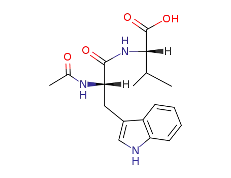 Molecular Structure of 61389-33-1 (L-Valine, N-(N-acetyl-L-tryptophyl)-)