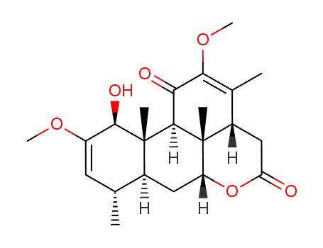 Molecular Structure of 139276-59-8 (2,12-Dimethoxy-1β-hydroxy-2,12-picradiene-11,16-dione)
