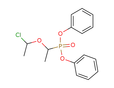 Molecular Structure of 122600-67-3 (Diphenyl <1-(1-Chloroethoxy)ethyl>phosphonate)