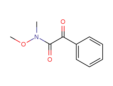 Molecular Structure of 141694-25-9 (N-methoxy-N-methyl-α-oxo-benzeneacetamide)
